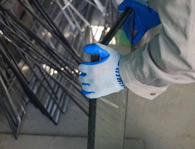 簡易包装強力グリップ ブルー Mサイズ 10双入