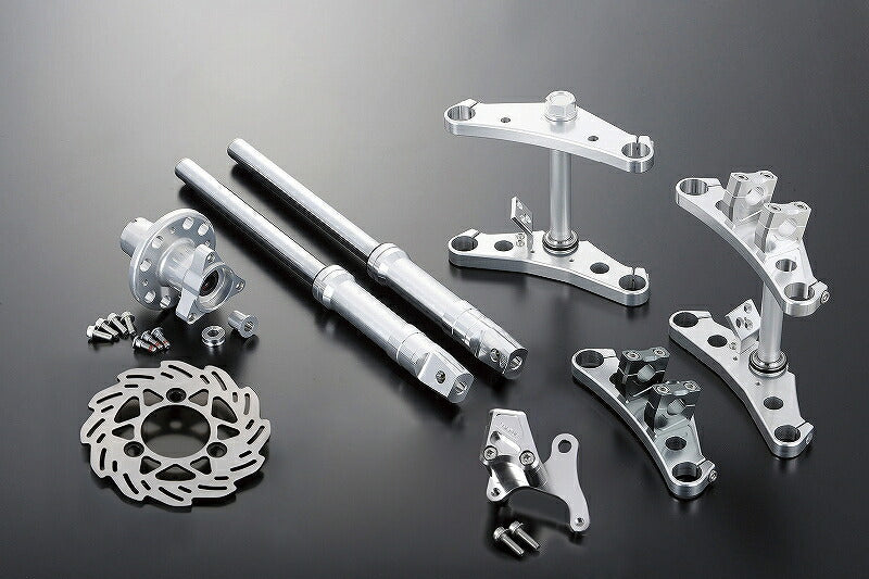 Wide Stem Fork Kit, 27mm, for 160mm disc rotor, for Brembo 2-piston caliper, handlebar compatible, Gunmetal, Monkey