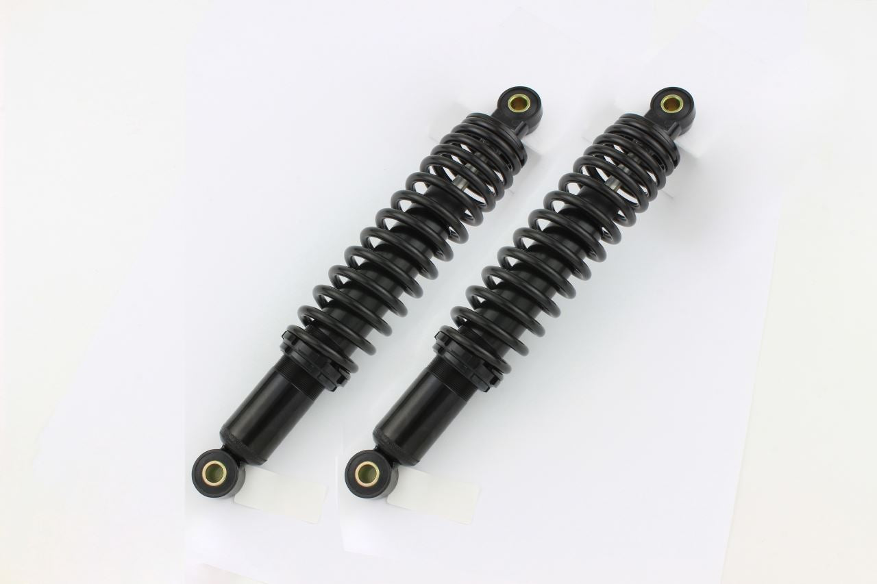 Rear Shock Absorbers, Black Body/Black Springs, Type 2, 305mm, Monkey, 2 pcs