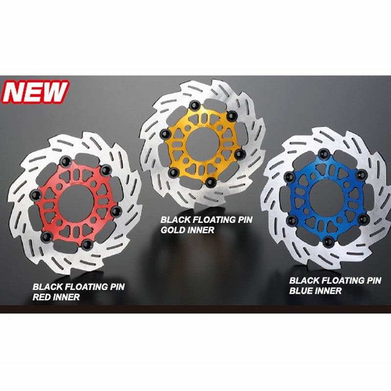 Grom 220mm Wave Floating Disc Rotor LTD Gold/Black