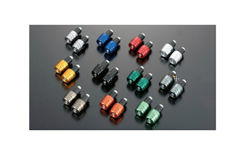 Big Aluminum Grip Ends ⌀30mm (Spark Orange)