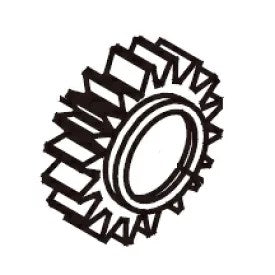 オイルポンプドライブギア 17T 補修部品
