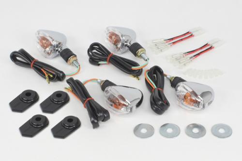 ストリームライン ウインカーキット (メッキ/8mm) メッキ