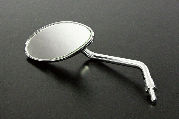Oval Mini Mirror, Short Type (Left Mirror), 8mm, Standard Thread
