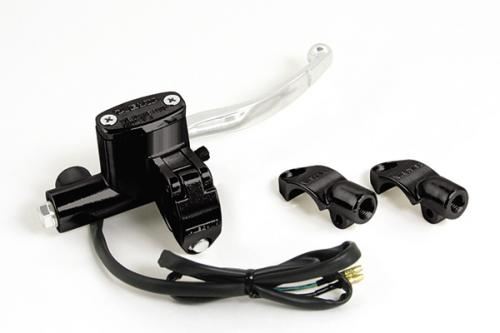 2WAYクイックブレーキマスターシリンダー シルバー 汎用(φ22.2ハンドル