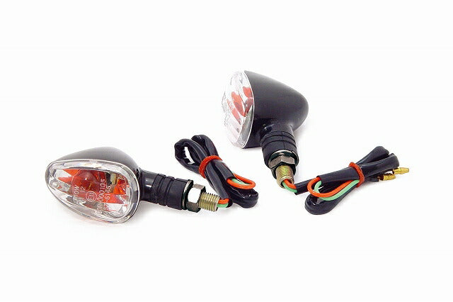 ストリームライン ウインカーセット (ブラック/10mm) 12V車汎用(12V10W/リレー付・4個1セット)