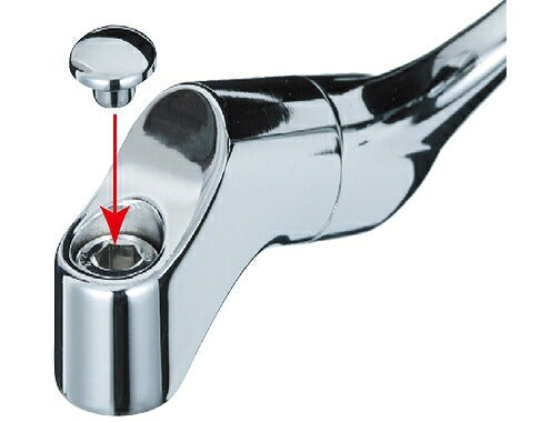 Mirror bolt cap, chrome, 2 pieces