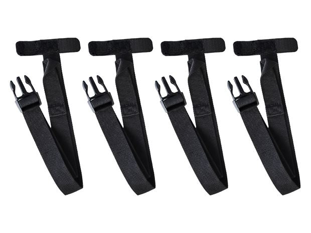 Fastening Belt T25 Black, 4 pieces