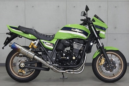 Full Exhaust System Sports Catalyzer System, Titanium Pipe/Burnt Titanium Silencer, ZRX1200DAEG, Government Certified