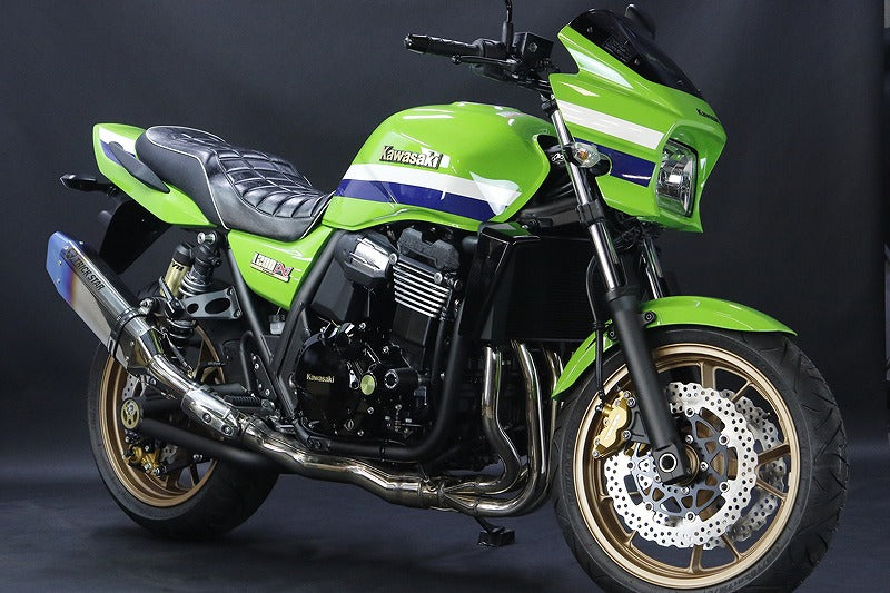 スリップオンマフラー IKAZUCHI/イカヅチサイレンサー チタンパイプ ZRX1200ダエグ 政府認証
