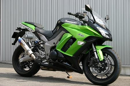 デュアルスリップオンマフラー 焼チタンスラッシュエンド ABS有/無対応 Ninja1000'11~13 ニンジャ1000'11~13 政府認証
