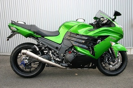 レーシングフルエキゾーストマフラー 雷神ショートサイレンサー ZX-14R'12~15