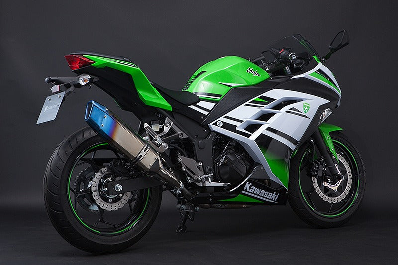 レーシングスリップオンマフラー IKAZUCHI イカヅチサイレンサー Ninja250 ニンジャ250