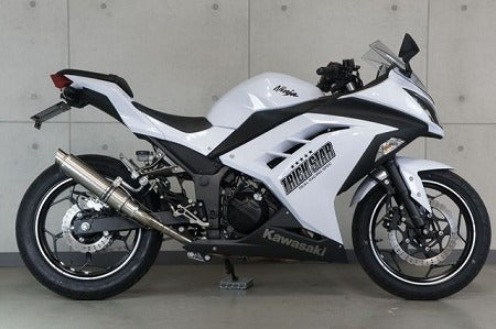 レーシングスリップオンマフラー ショットガン カーボンスラッシュエンド Ninja250 Ninja300 ニンジャ250 ニンジャ300