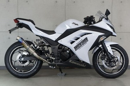 レーシングスリップオンマフラー ショットガン 焼チタンGP-LOOK Ninja250 Ninja300 ニンジャ250 ニンジャ300