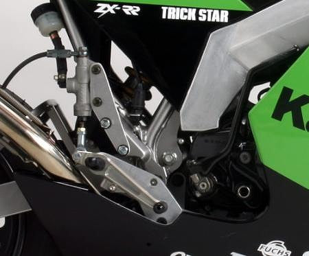 バックステップ シルバー ジュラルミン製 KSR110 シルバー