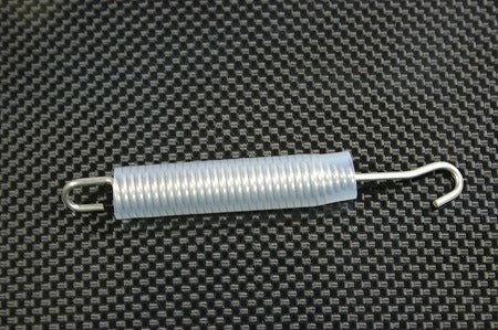 マフラースプリング100mm ホワイト シリコン付 ホワイト