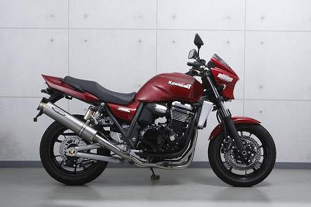 レーシングフルエキゾーストマフラー チタン チタンパイプ ZRX1200DAEG