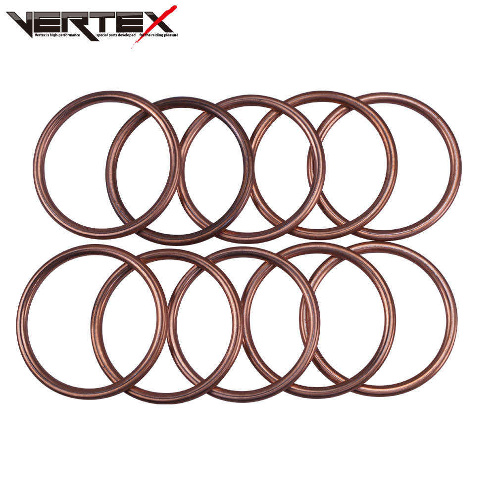 Exhaust Muffler Gasket Kawasaki ZRX400/2 ZX-7RR ZX-9R Muffler Gasket 1pc 2pcs 4pcs 10pcs