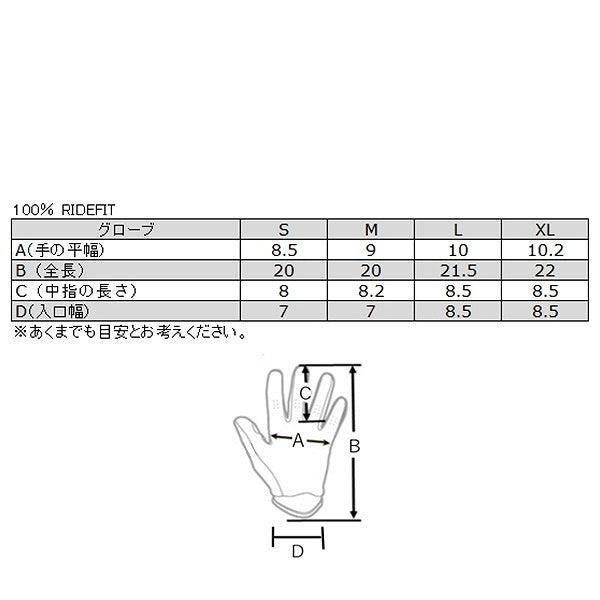 Ridefit グローブ スラッシャーブラック