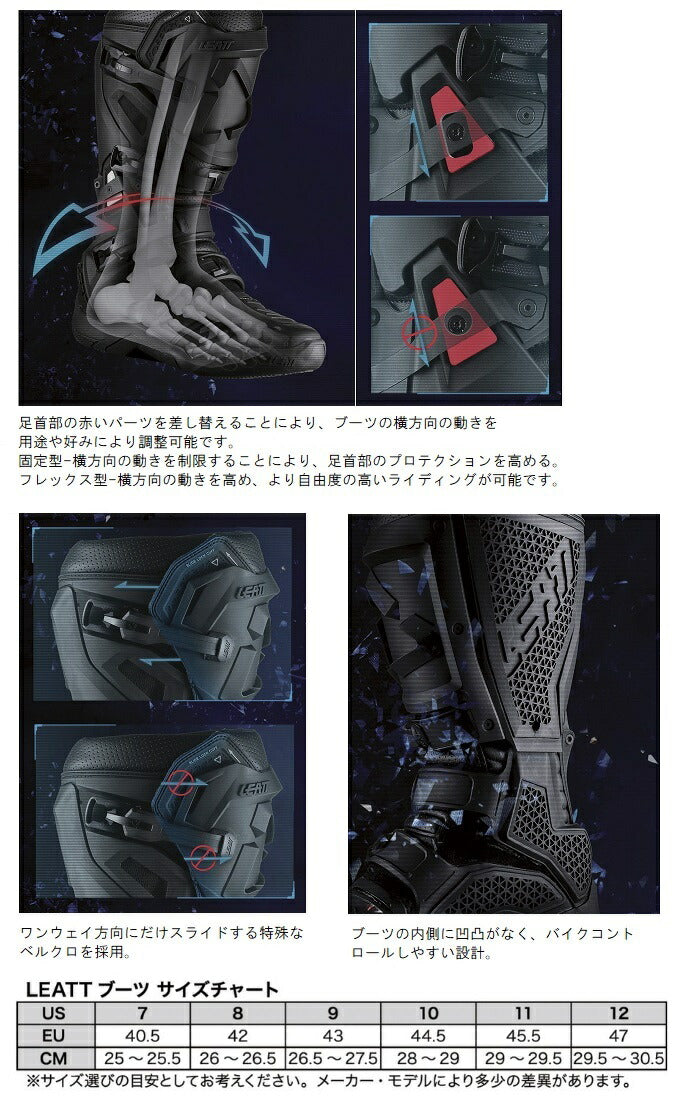 MXブーツ GPX5.5 FLEXLOCK ホワイト/ブラック