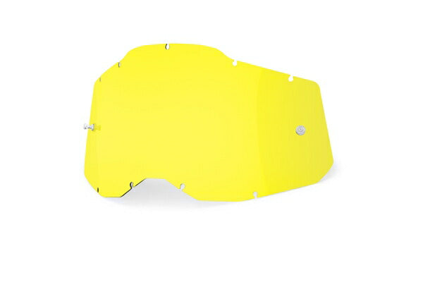 Yellow Anti-Fog Single Replacement Lens for Lens Racecraft 2, Accuri 2, Strata 2 Goggles