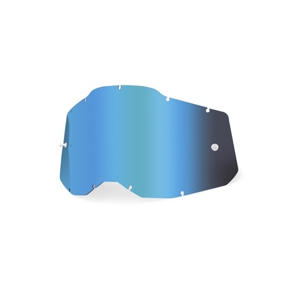 Lens for Racecraft 2, Accuri 2, Strata 2 Goggles - Blue Mirror Anti-Fog Single Lens Repair Lens