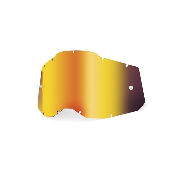 Replacement Lens for Racecraft 2, Accuri 2, and Strata 2 Goggles - Red Mirror Anti-Fog Single Lens