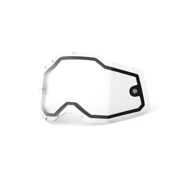 Lens for Racecraft 2, Accuri 2, Strata 2 Goggles: Clear Anti-Fog Double Lens (W-Lens) Repair Lens