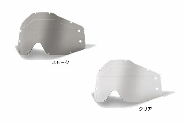 ACCURI FORECAST Goggle Roll-Off Parts - SONICK BUMPS Lens Goggle Parts - Smoke