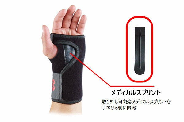 リストブレイス 左手用 手首サポーター フリーサイズ