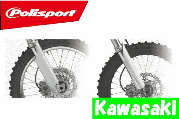 Fork Guard for Kawasaki - White KX250F/KX450F