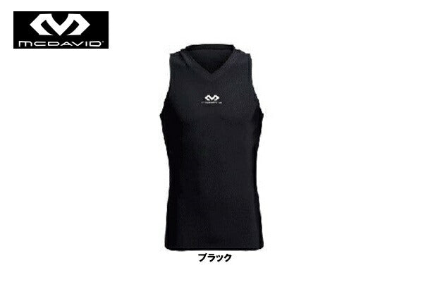 V-タンク Vネックタンクトップ 機能性下着 ブラック