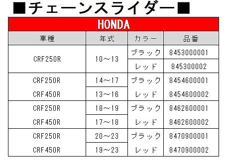 Chain Slider Red CRF250