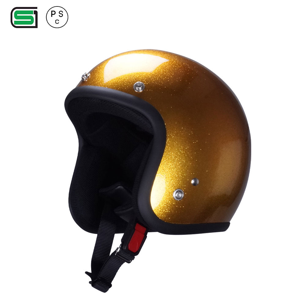 ジェットヘルメット ジェットヘル 送料無料 ヘルメット ラメ入り スモール ノスタルジック GT301 GT-301 レトロ