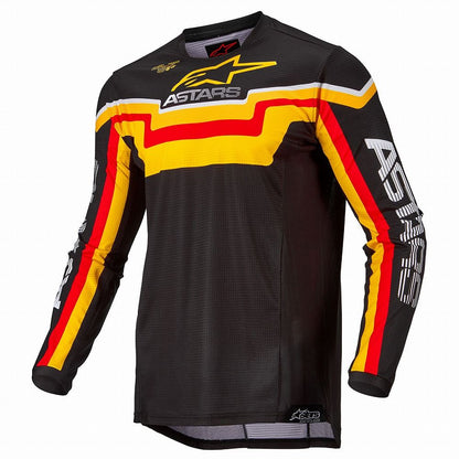Jersey Techstar Quadro Black/Yellow/Tangerine