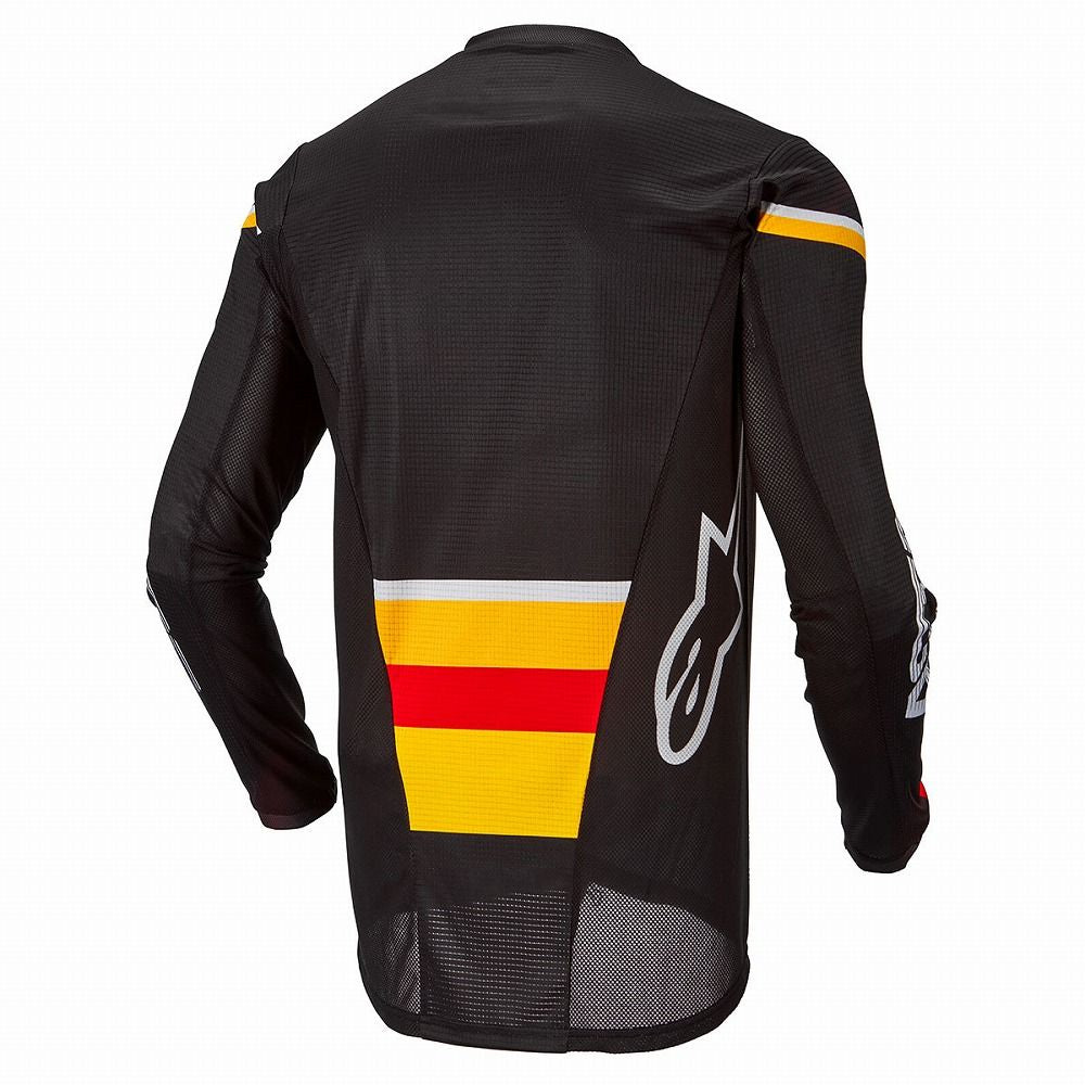 Jersey Techstar Quadro Black/Yellow/Tangerine