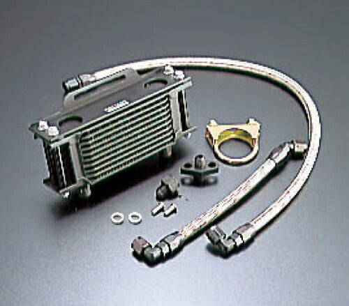 Oil Cooler Kit Straight Black #6 Horizontal 4.5 inch 7-row SR400 -17/SR500 -00