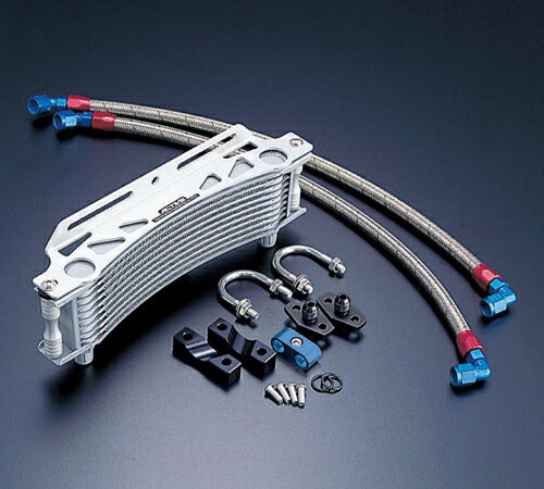 Oil Cooler Kit, Round, Silver, #6 Standard, 9-row, 10-tier, CB900F/CB1100F