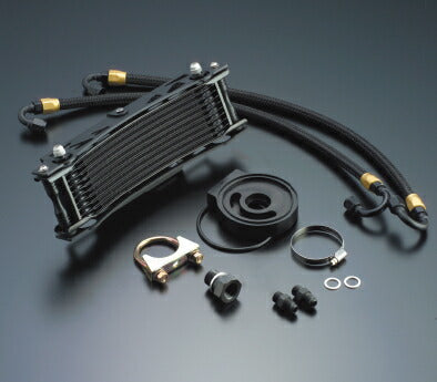 Oil Cooler Kit Round Black #6 Standard 9-inch 10-row CB400F (398/408cc)