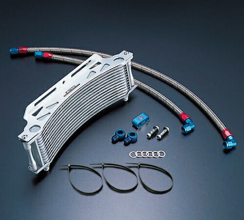 Oil Cooler Kit Round Silver #6 Standard 9inch 13row ZRX1100/1200 -08