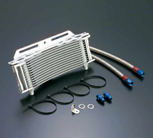 Oil Cooler Kit, Round, Silver, #6, Standard, 9-Row, 13-Stage, GSX750S Type 3