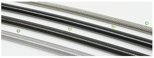 #3 ステンレスメッシュホース 1m スモークコーティング