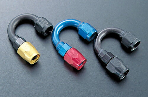 #6 ベントチューブフィッティング ブラック/ブラック 180°