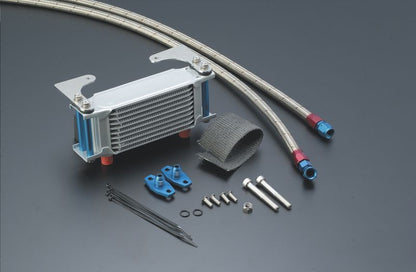 Oil Cooler Kit, Straight, Silver, #6 Standard, 4.5 inch 10-row, CBR400F