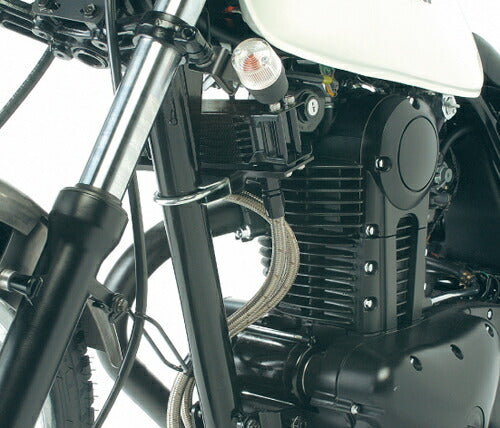 オイルクーラーキット ストレート シルバー #6 縦型 4.5インチ7段 250TR -03