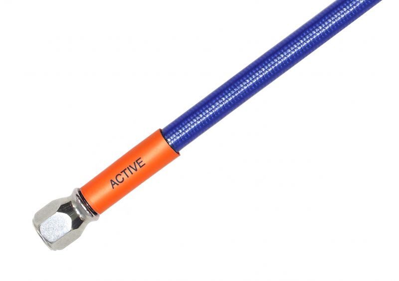 ステンレス ユニバーサル ブレーキホース 吊るし ホースのみ ブルーホース 2010mm