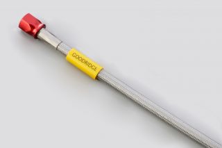 アルミ ユニバーサル ブレーキホース 吊るし ホースのみ クリアホース 1010mm