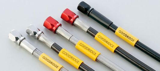 ステンレスブラック ユニバーサル ブレーキホース 吊るし ホースのみ ブラックホース 260mm