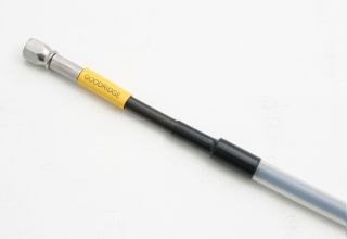 Stainless Universal Brake Hose with Guide, Hose Only, Smoked Hose, 1385mm